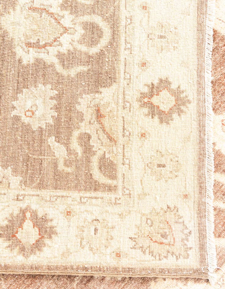 Detail image of  3' 4 x 4' 10  Hand Knotted Peshawar Ziegler Rug