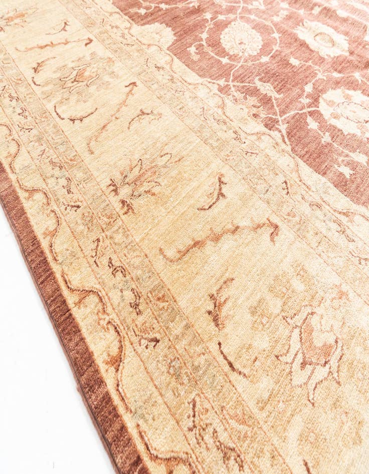 Detail image of  11' 8 x 17' 9  Hand Knotted Peshawar Ziegler Oriental Rug