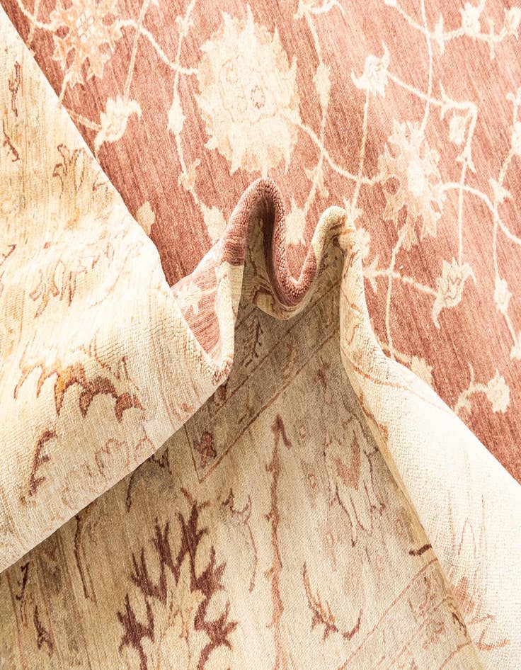 Detail image of  11' 8 x 17' 9  Hand Knotted Peshawar Ziegler Oriental Rug