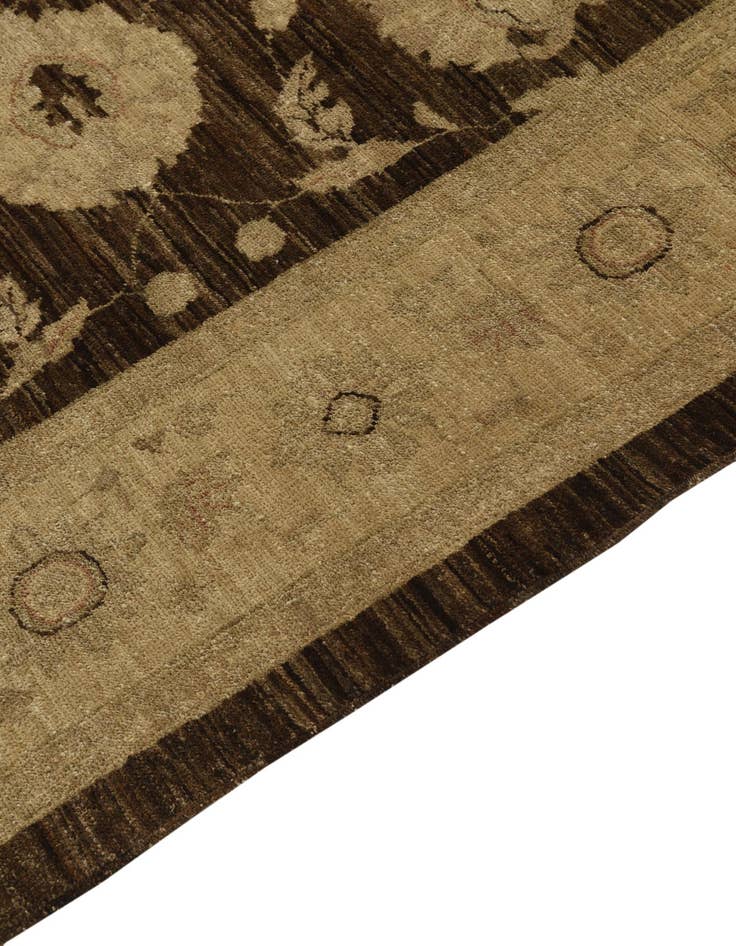 Detail image of  6' 1 x 9'  Hand Knotted Peshawar Ziegler Rug