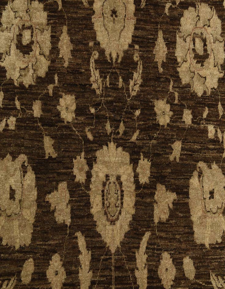 Detail image of  6' 1 x 9'  Hand Knotted Peshawar Ziegler Rug