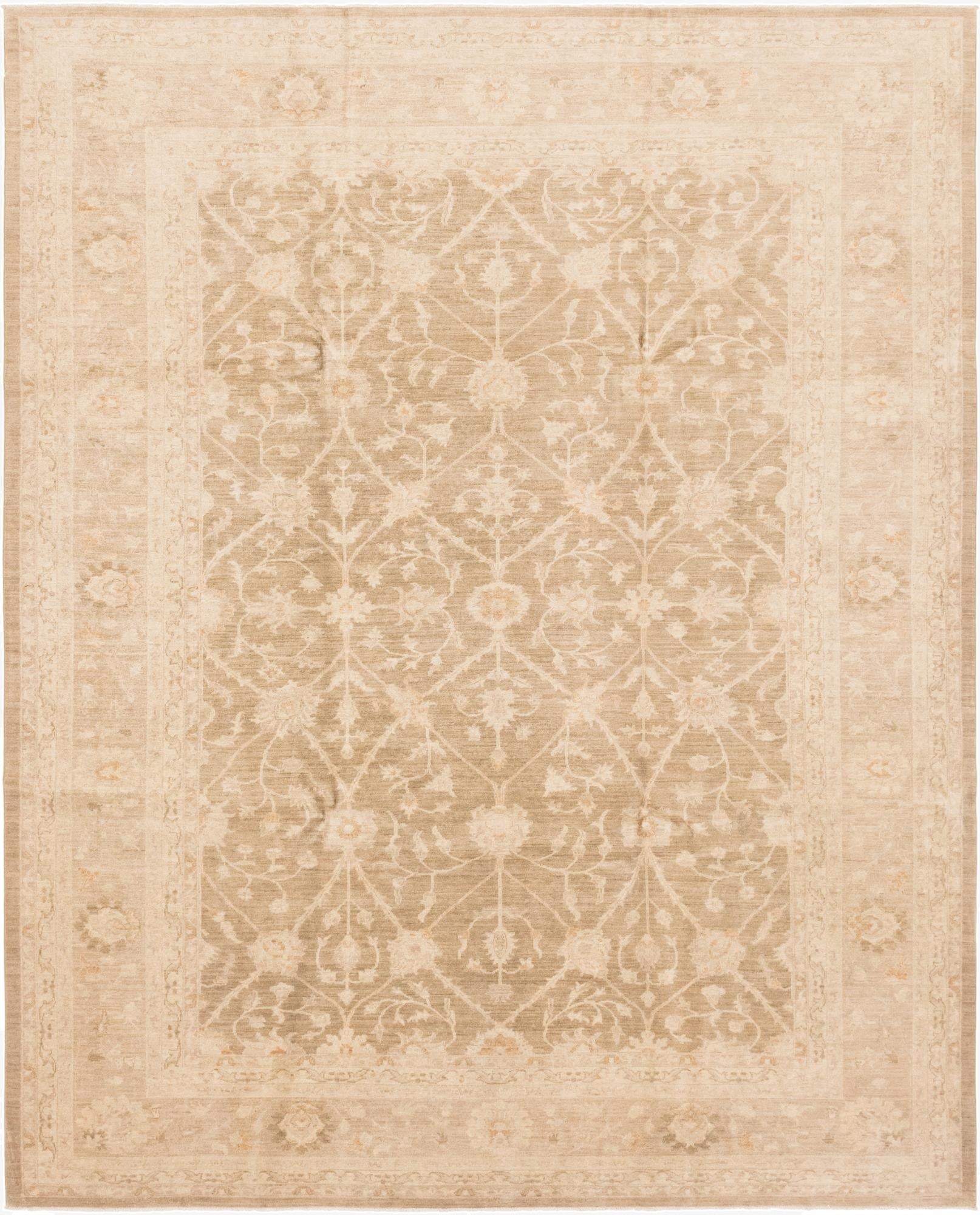  9' x 11'  Hand Knotted Peshawar Ziegler Rug