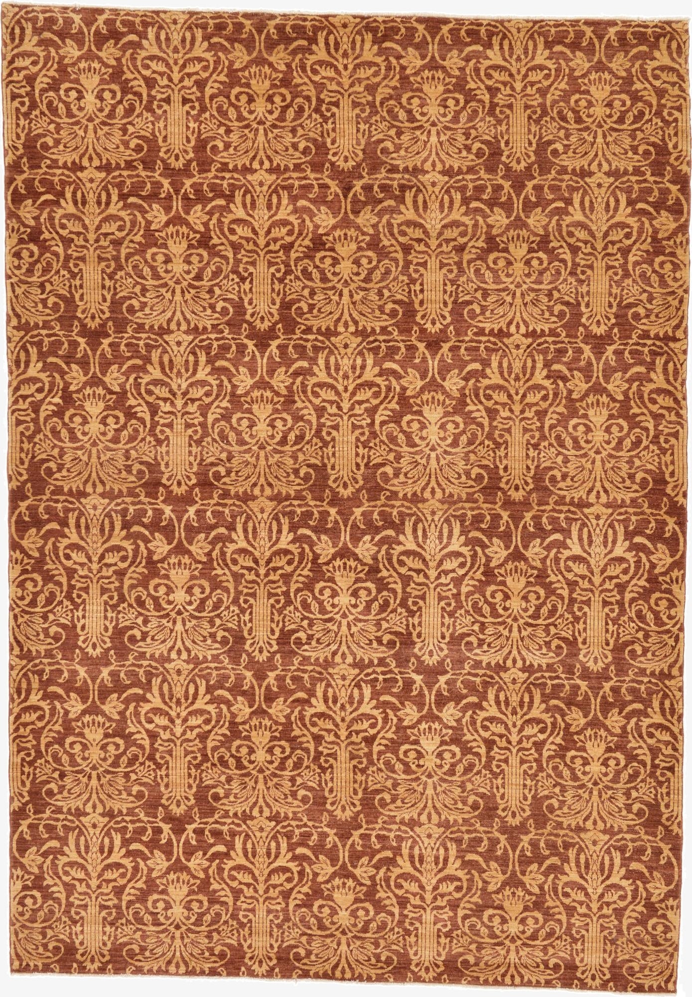  6' 11 x 9' 6  Hand Knotted Peshawar Ziegler Oriental Rug