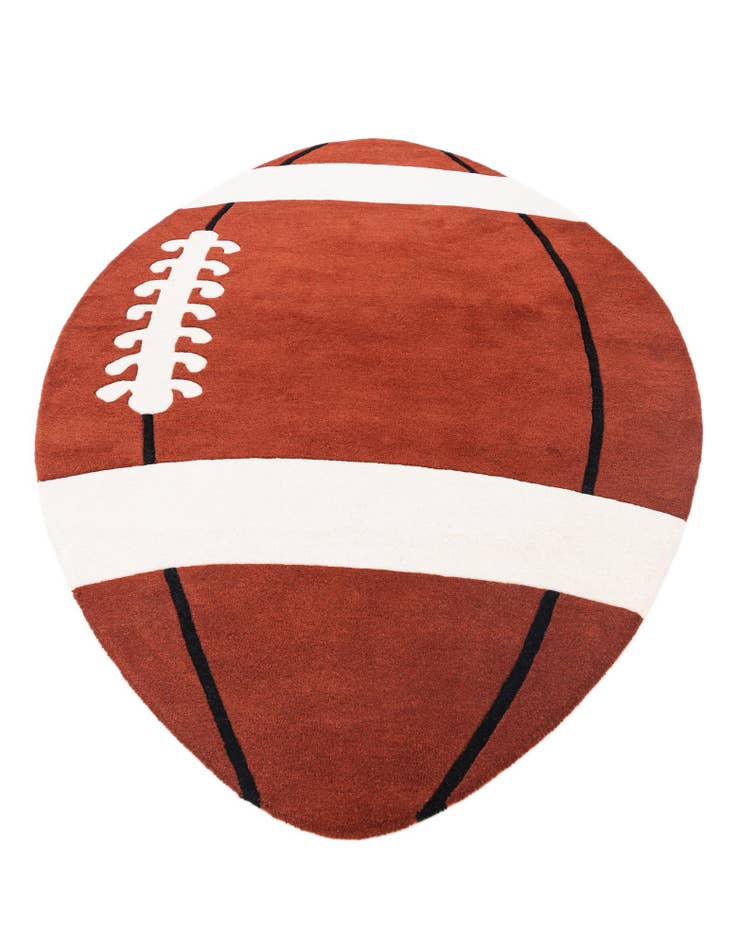 Detail image of  5' 3 x 9' Playtime Kids Wool Rug