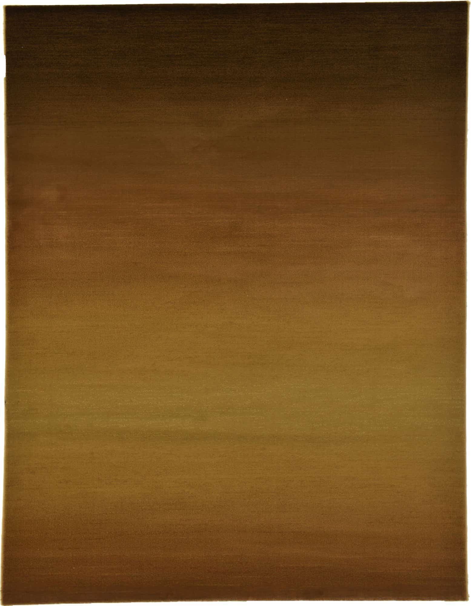 A 7x10 rectangular modern area rug featuring a subtle gradient from dark brown to lighter tan, suitable for a living room.