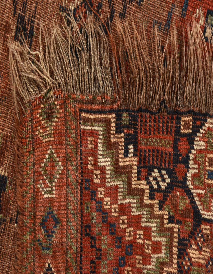 Detail image of 3' 7 x 6' 2 Hand Knotted Shiraz Persian Wool Rug