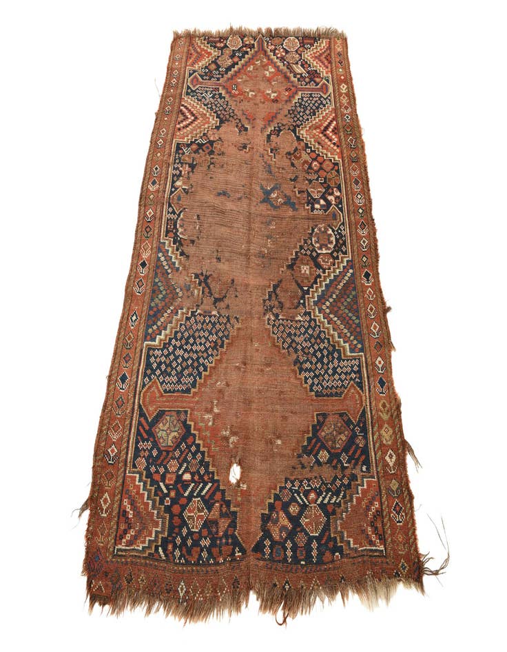 Detail image of 3' 7 x 6' 2 Hand Knotted Shiraz Persian Wool Rug