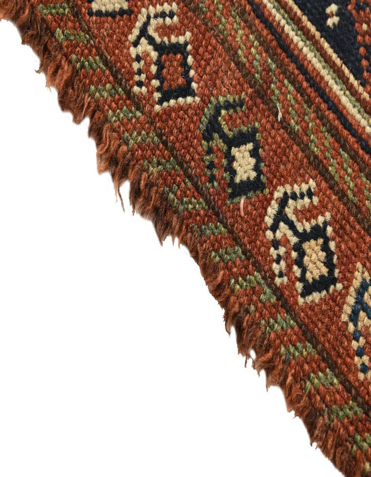 Detail image of 3' 7 x 6' 2 Hand Knotted Shiraz Persian Wool Rug