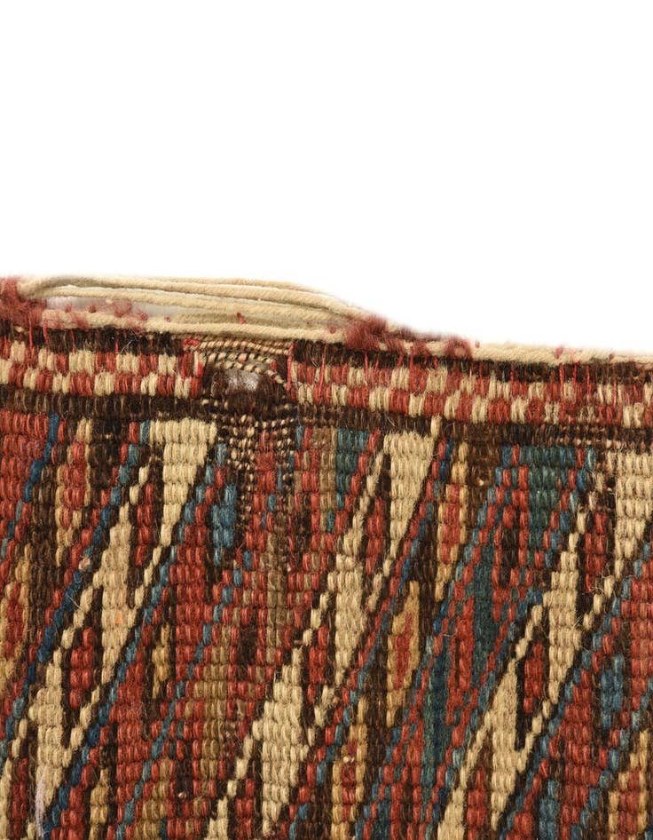 Detail image of 3' 4 x 3' 9 Hand Knotted Shirvan Persian Wool Rug