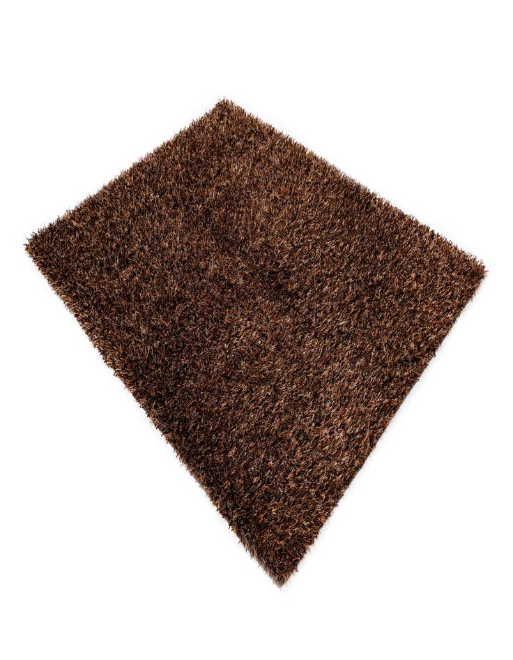 Detail image of  5' 1 x 6' 7  Hand Knotted Solid Shag Rug