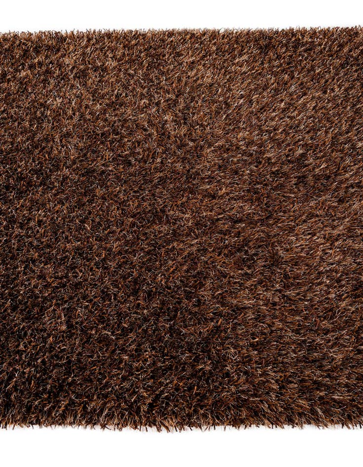 Detail image of  5' 1 x 6' 7  Hand Knotted Solid Shag Rug