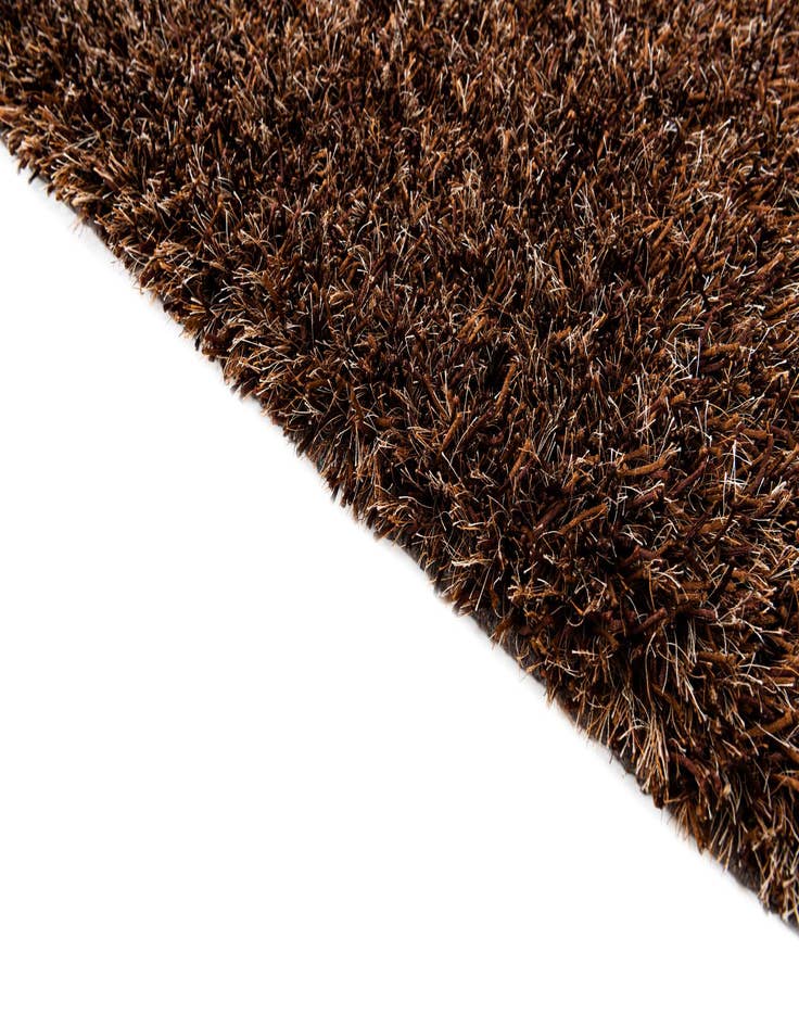 Detail image of  5' 1 x 6' 7  Hand Knotted Solid Shag Rug