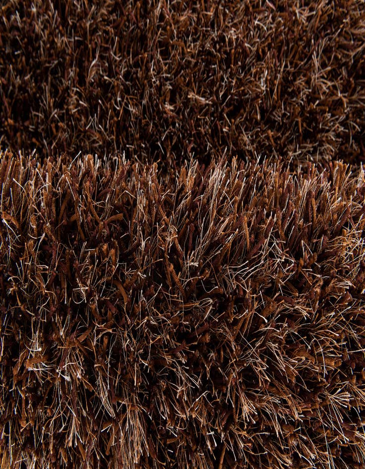 Detail image of  5' 1 x 6' 7  Hand Knotted Solid Shag Rug