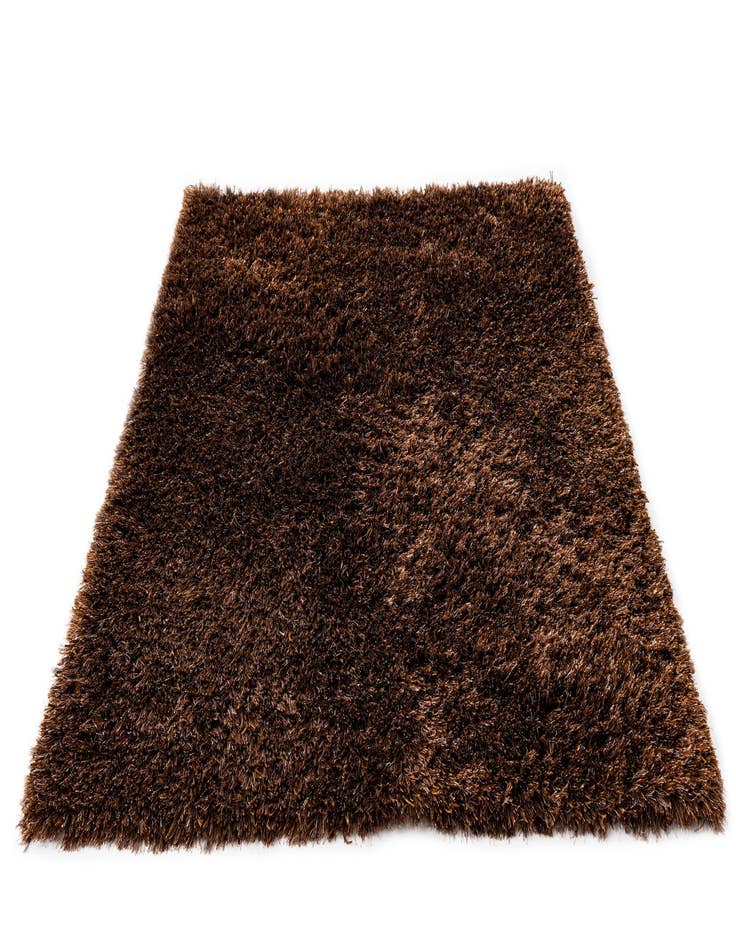 Detail image of  5' x 6' 7  Hand Knotted Solid Shag Rug