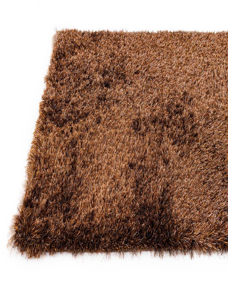 Detail image of  5' x 6' 7  Hand Knotted Solid Shag Rug