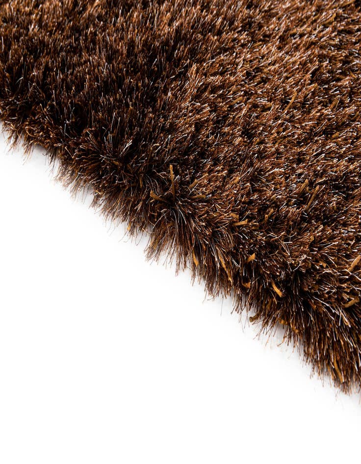 Detail image of  5' x 6' 7  Hand Knotted Solid Shag Rug