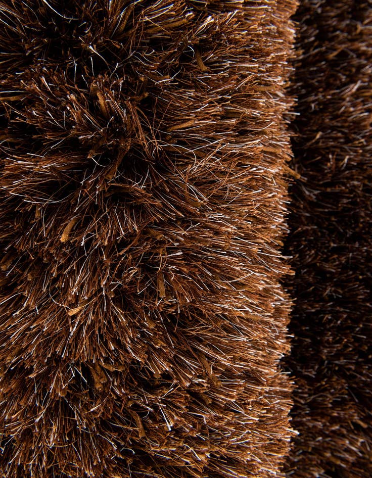 Detail image of  5' x 6' 7  Hand Knotted Solid Shag Rug