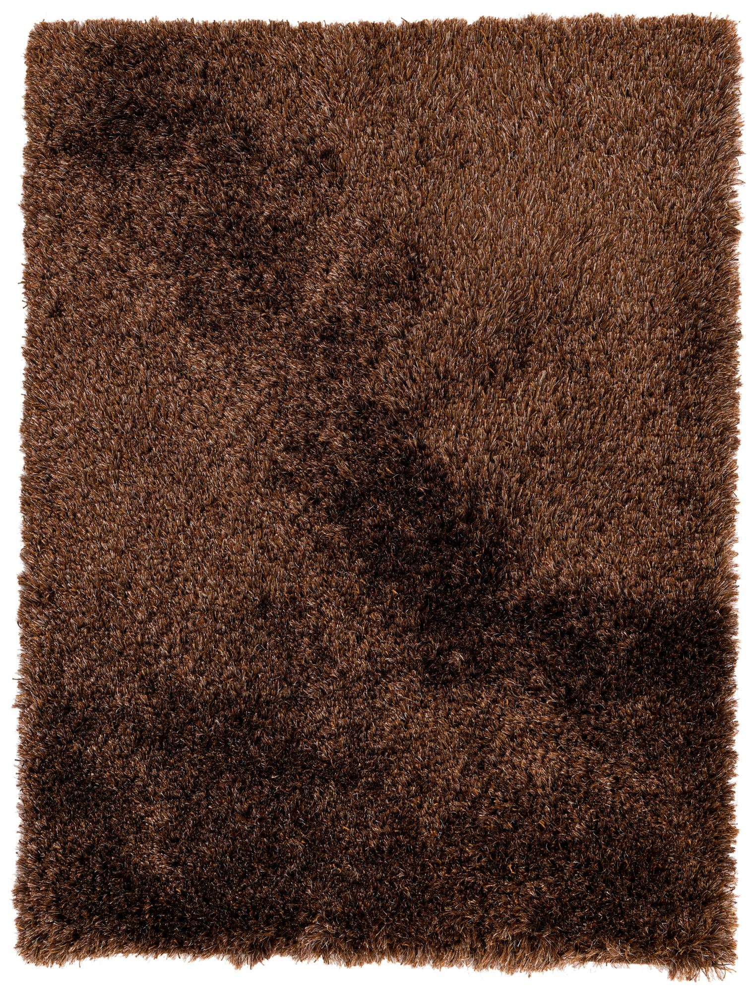  5' x 6' 7  Hand Knotted Solid Shag Rug