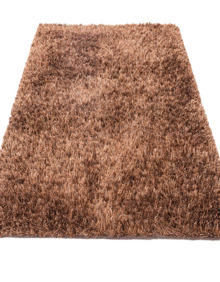 Detail image of  5' 2 x 6' 7  Hand Knotted Solid Shag Rug