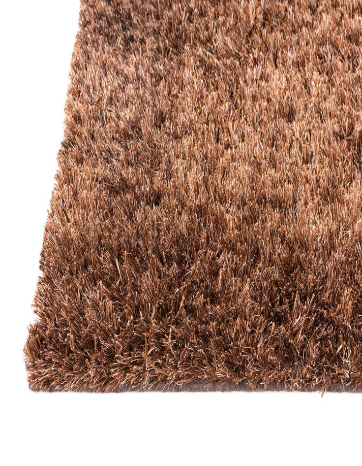 Detail image of  5' 2 x 6' 7  Hand Knotted Solid Shag Rug