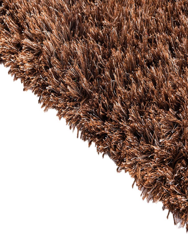 Detail image of  5' 2 x 6' 7  Hand Knotted Solid Shag Rug