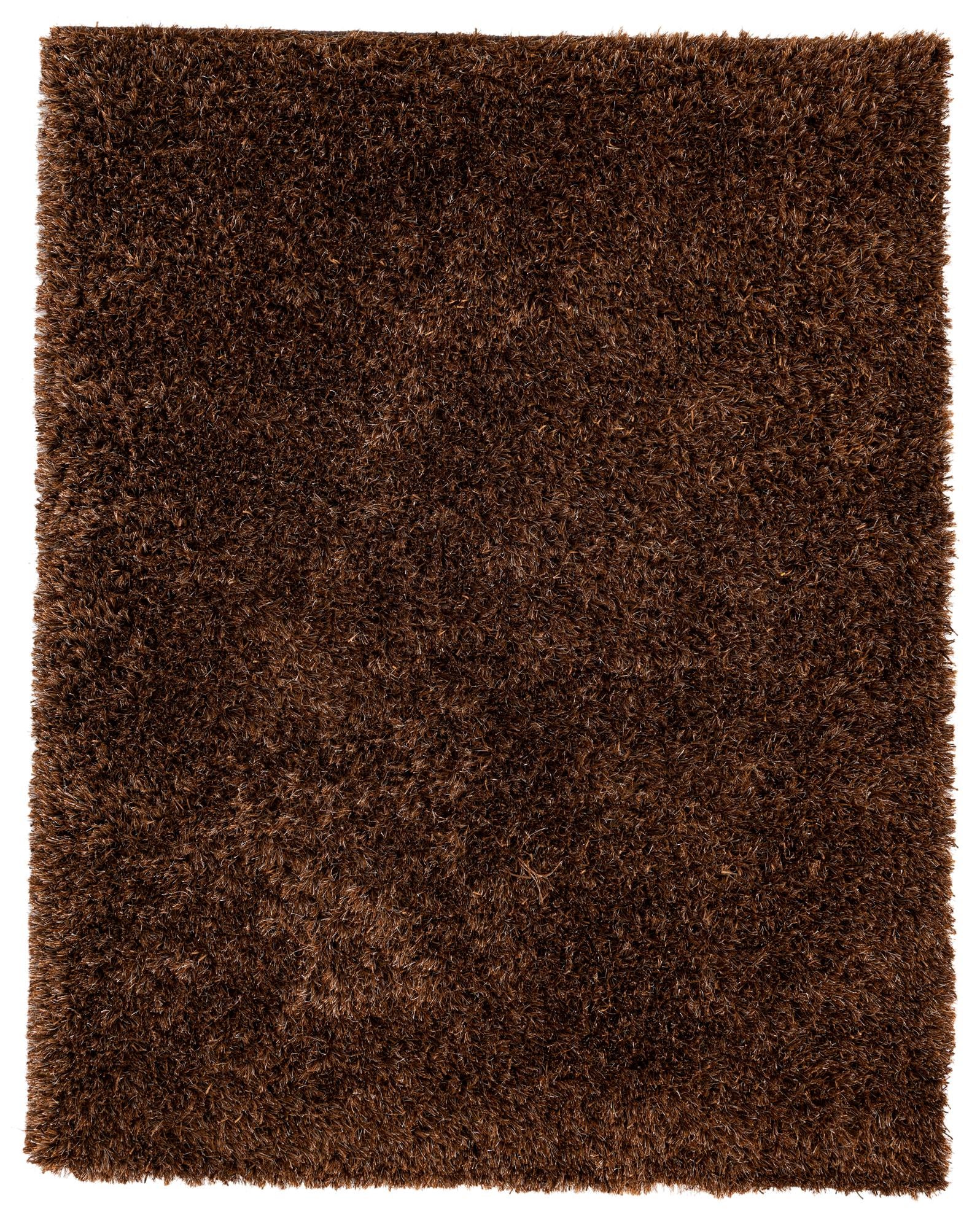 5' 2 x 6' 7  Hand Knotted Solid Shag Rug
