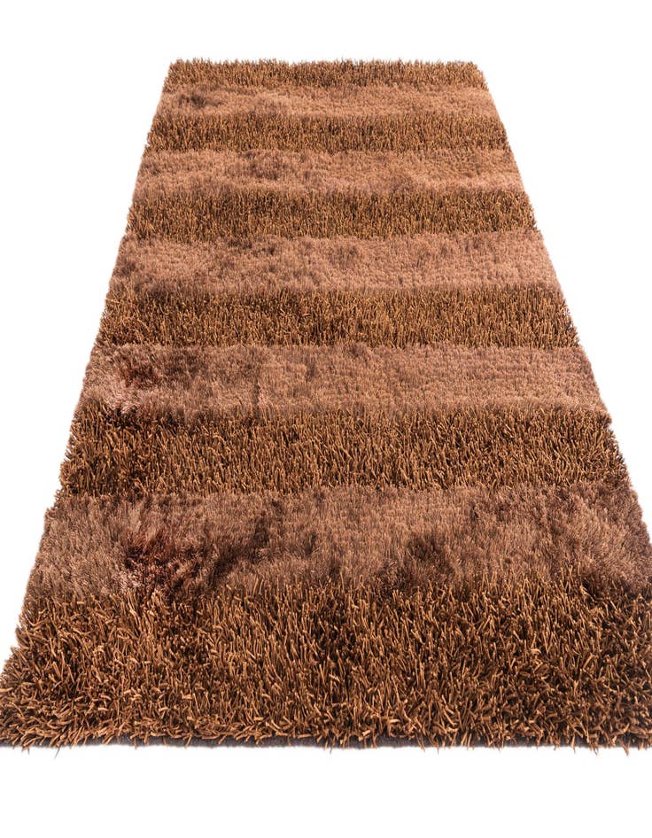 Detail image of  5' x 6' 7  Hand Knotted Solid Shag Oriental Rug