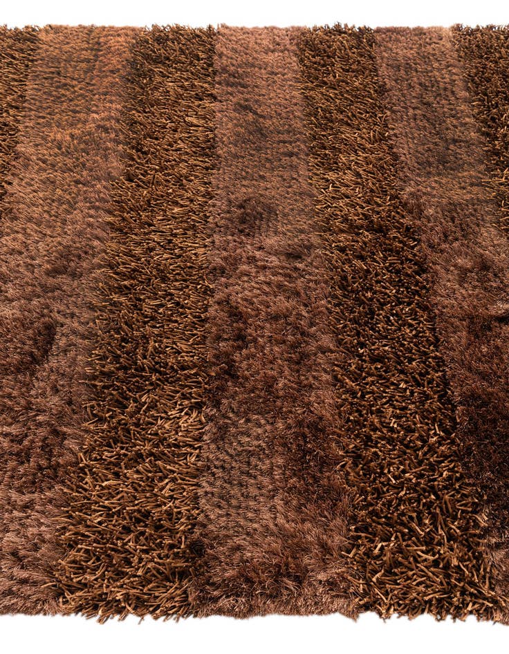 Detail image of  5' x 6' 7  Hand Knotted Solid Shag Oriental Rug