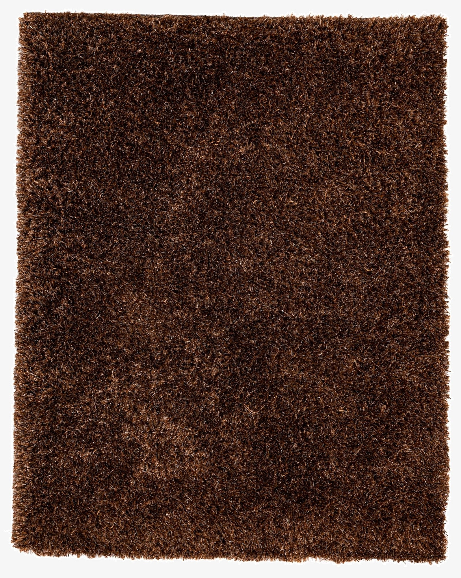  5' 2 x 6' 7  Hand Knotted Solid Shag Rug