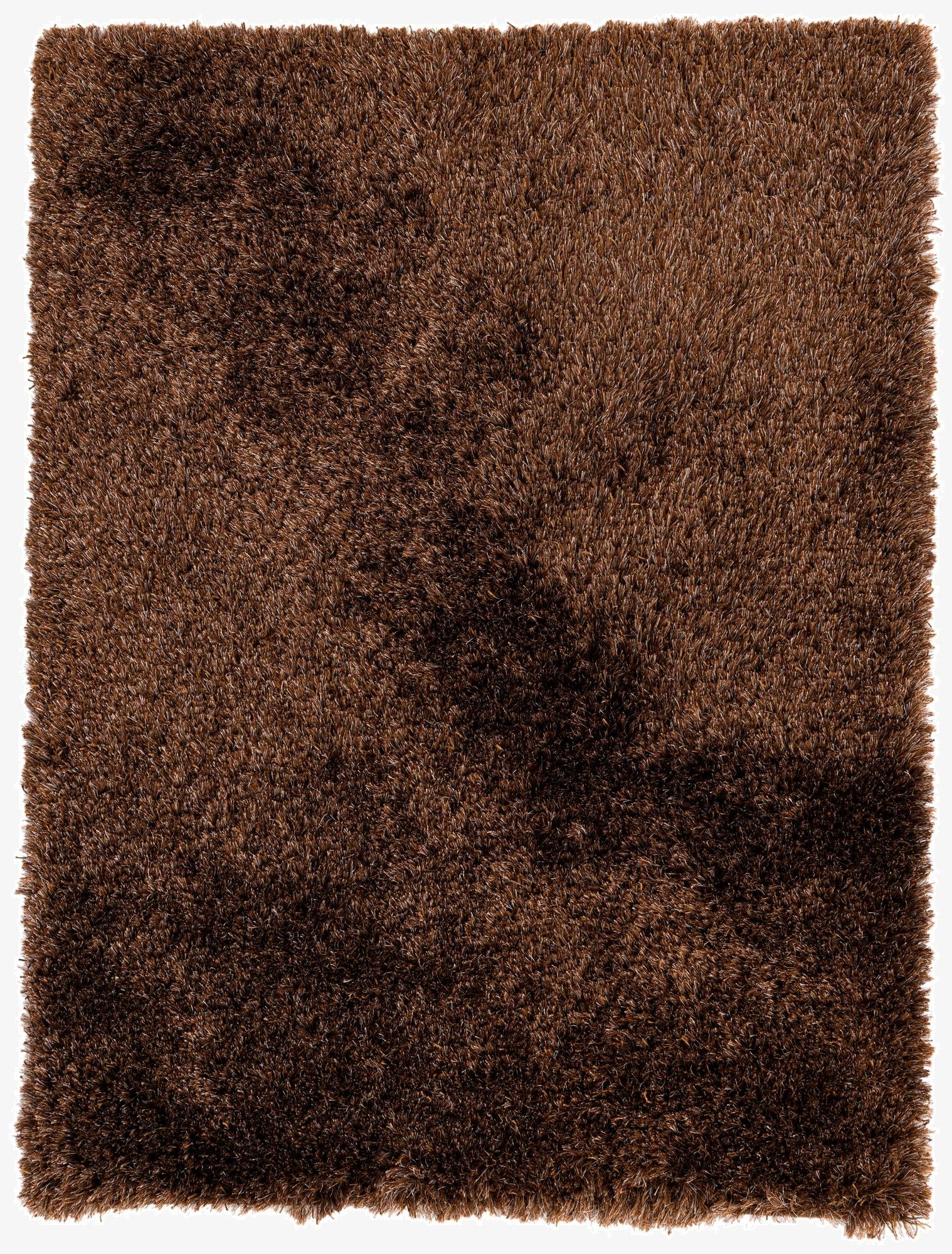  5' x 6' 7  Hand Knotted Solid Shag Rug