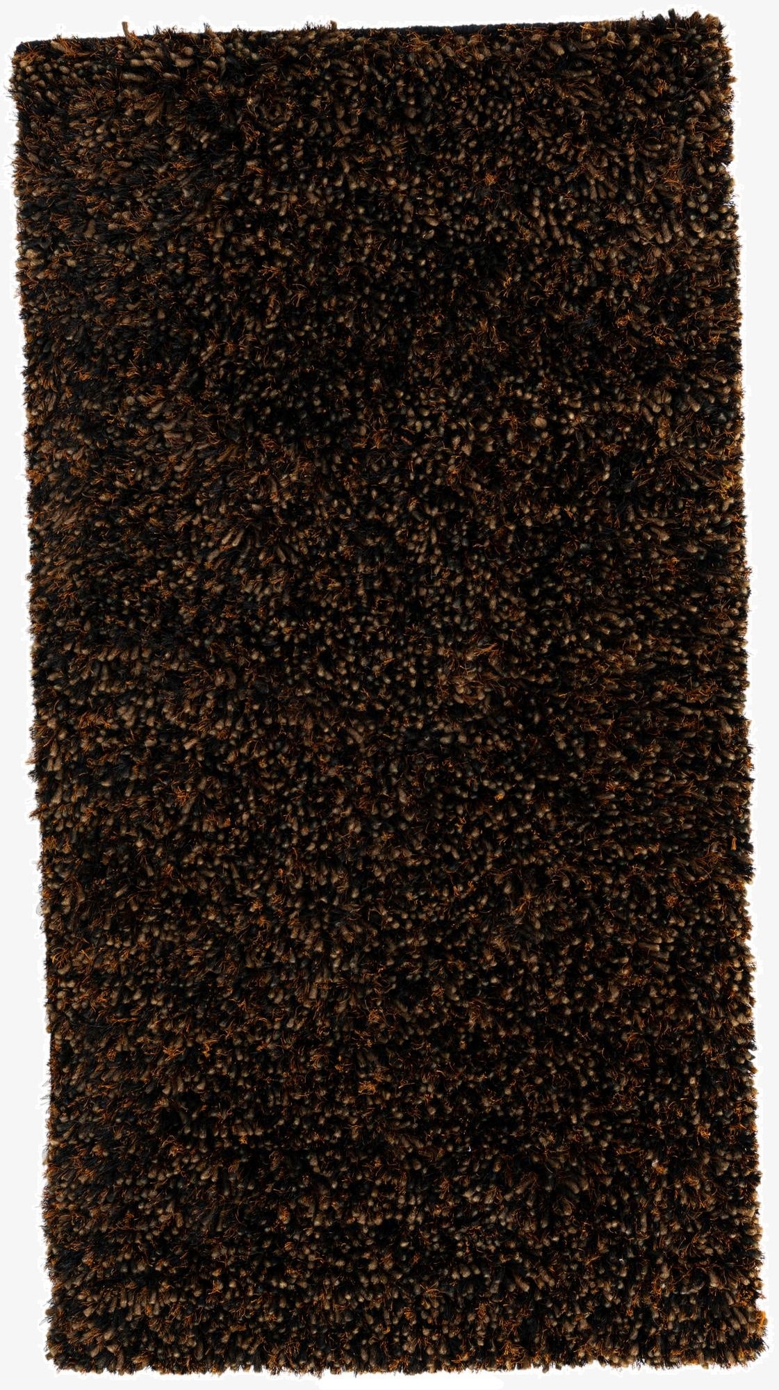  2' 6 x 4' 9  Hand Knotted Solid Shag Rug