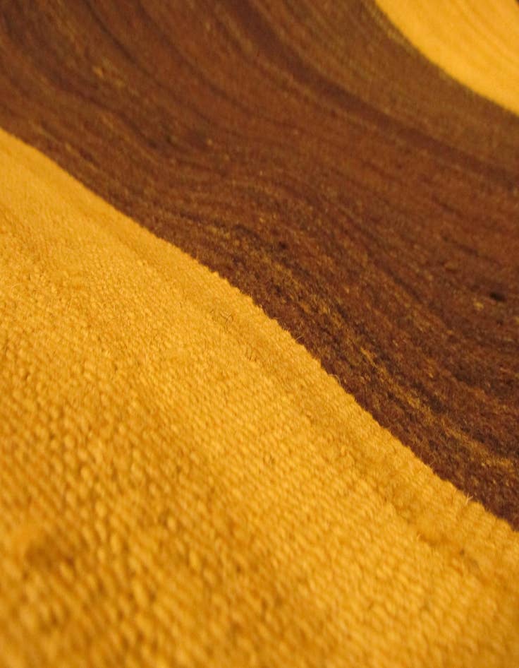 Detail image of  4' 10 x 6' 8  Hand Woven Striped Modern Kilim Wool Rug