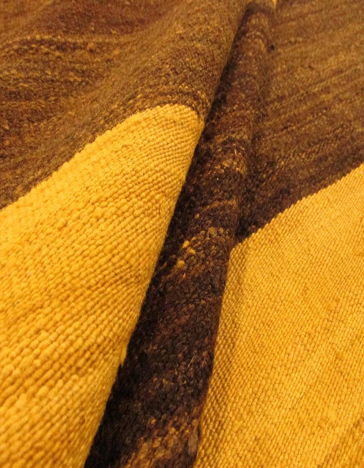 Detail image of  4' 10 x 6' 8  Hand Woven Striped Modern Kilim Wool Rug