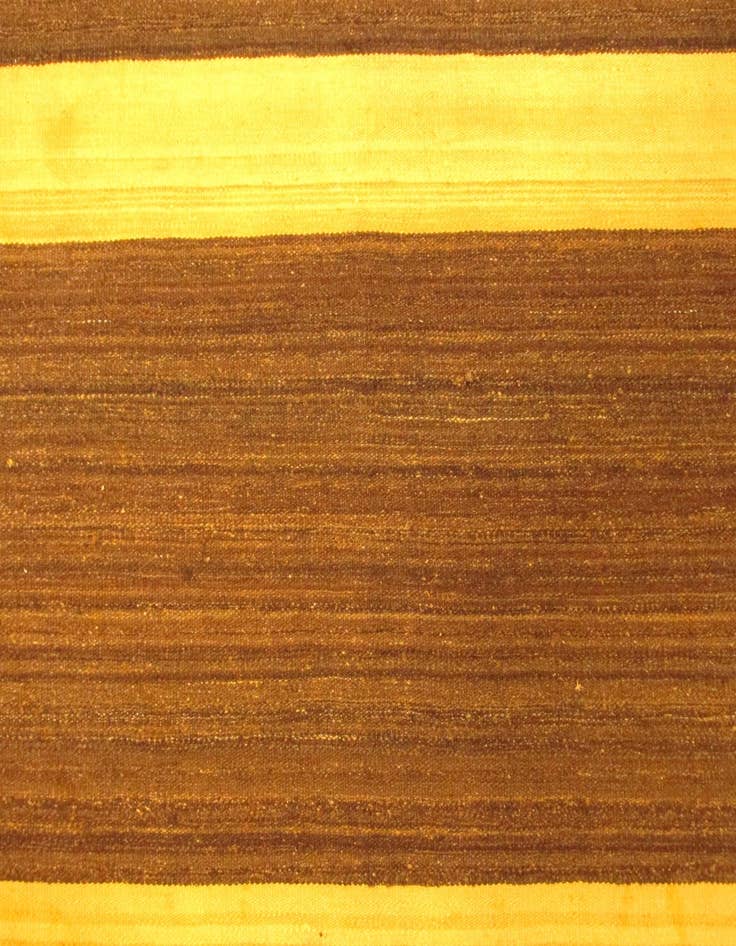 Detail image of  4' 10 x 6' 8  Hand Woven Striped Modern Kilim Wool Rug