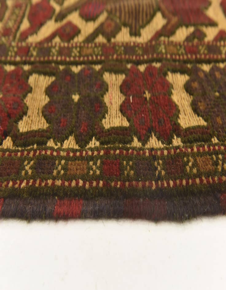 Detail image of  2' 10 x 4' 8  Hand Knotted Sumak Wool Rug