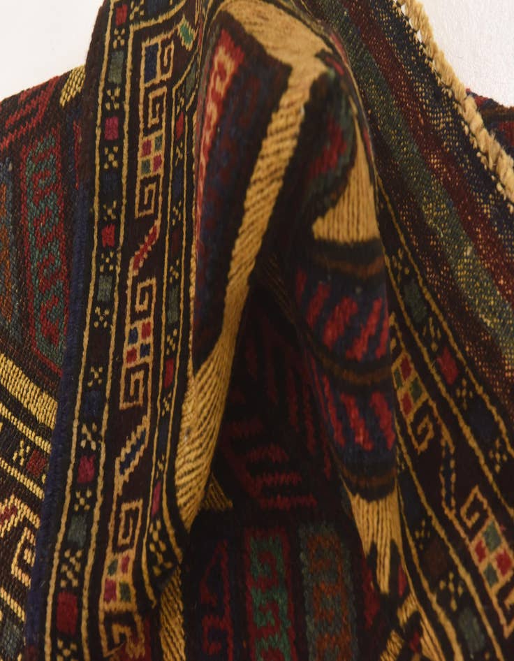 Detail image of  2' 8 x 4' 3  Hand Knotted Sumak Wool Rug