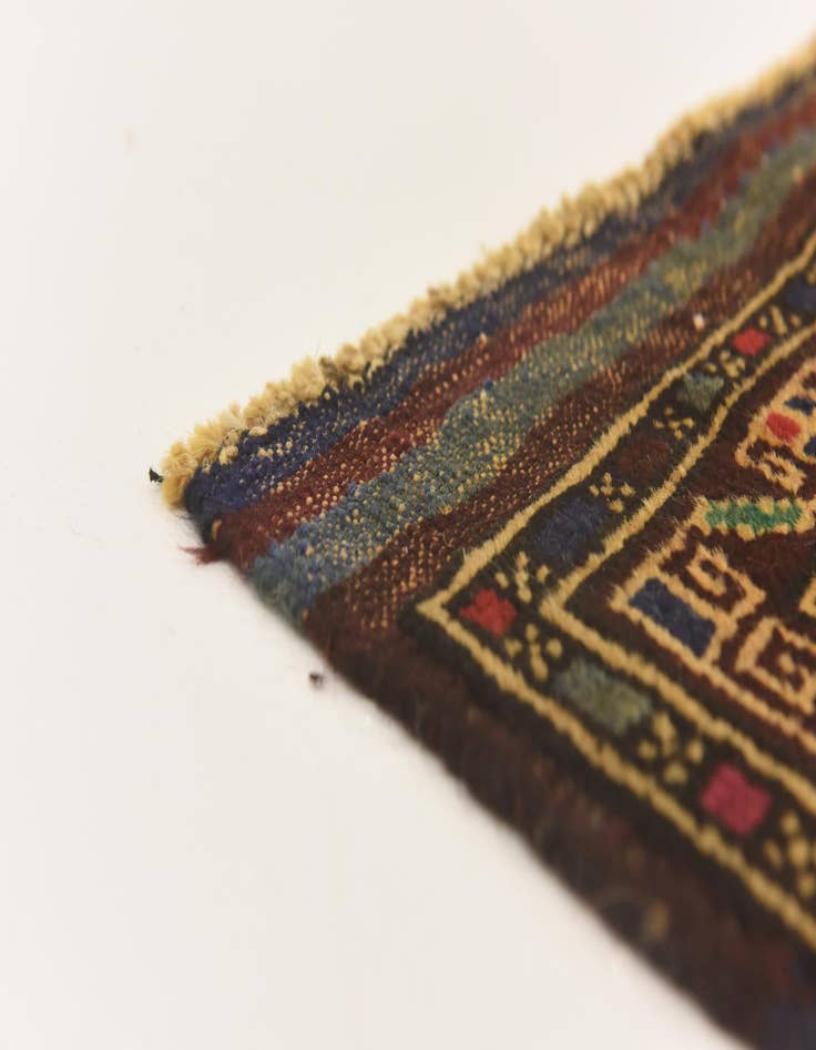 Detail image of  2' 8 x 4' 3  Hand Knotted Sumak Wool Rug