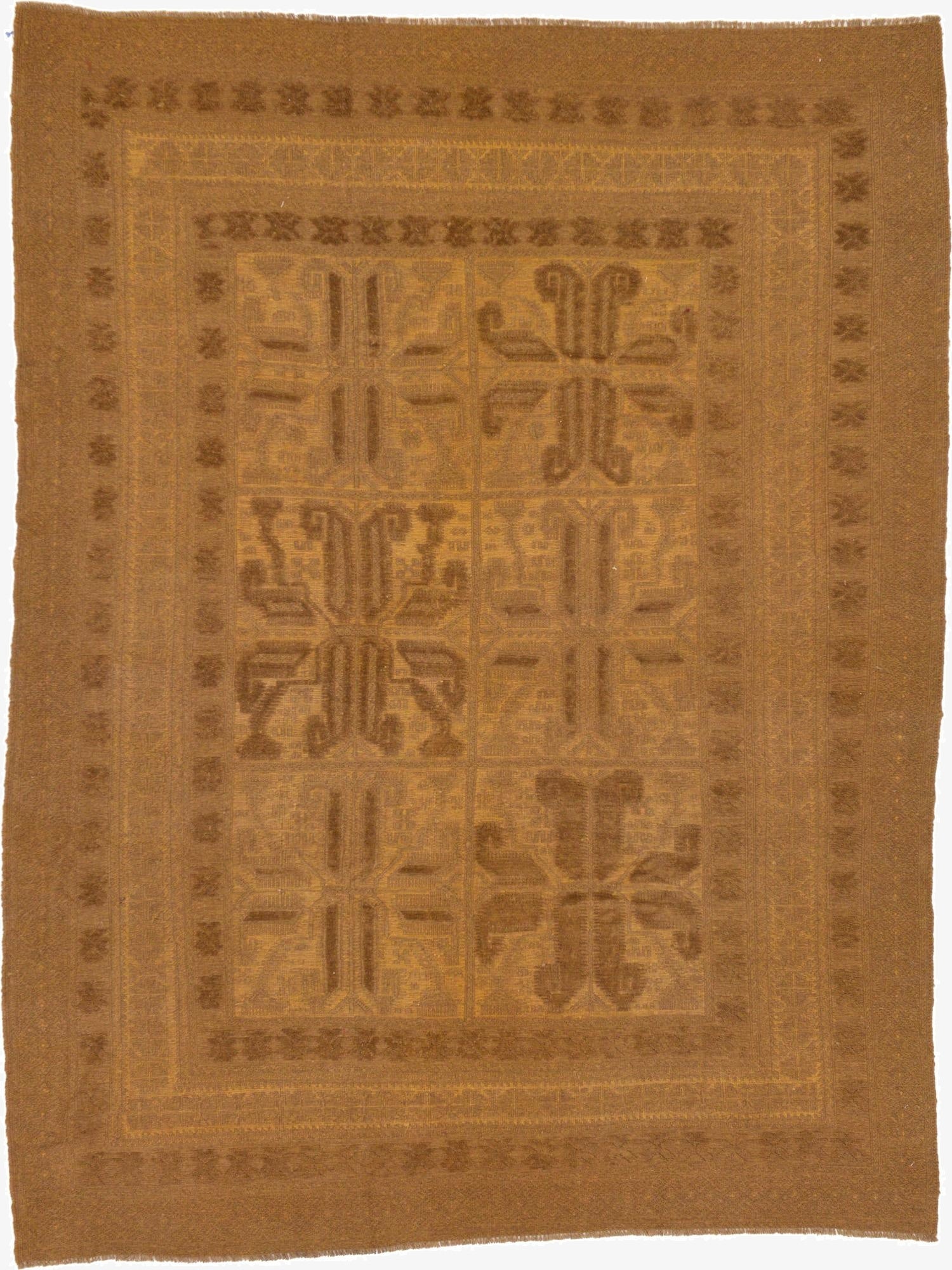  6' 3 x 8' 2  Hand Woven Sumak Wool Rug