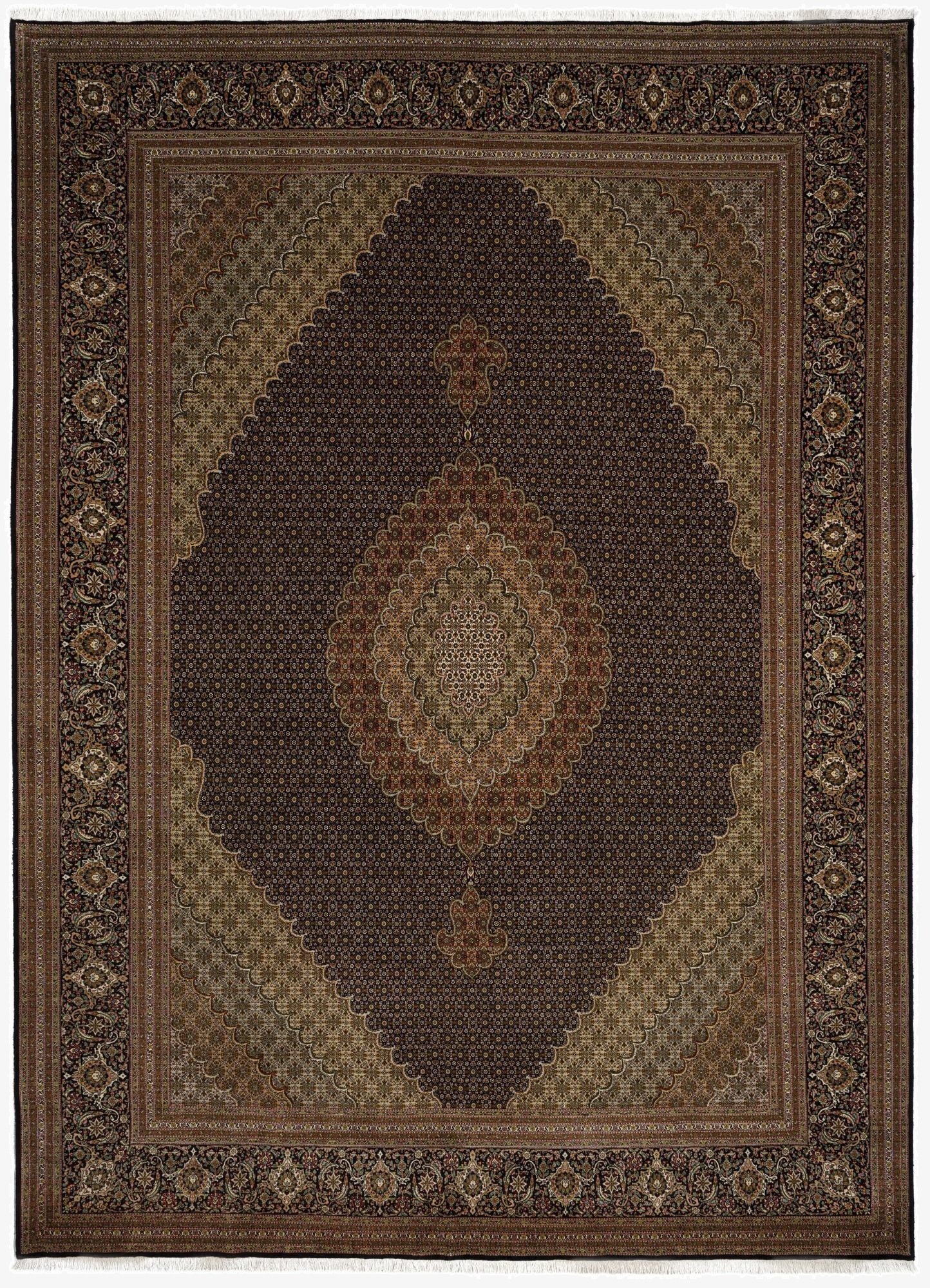  10' x 13' 6 Tabriz Mahi Rug