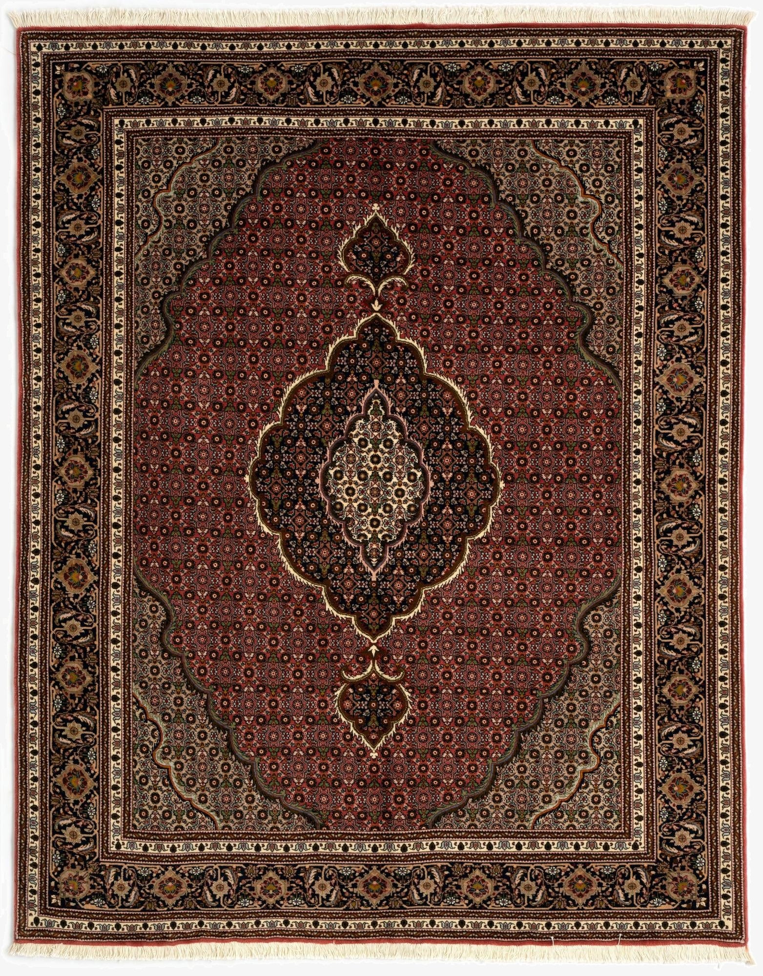  4' 11 x 6' 8 Tabriz Mahi Wool Rug