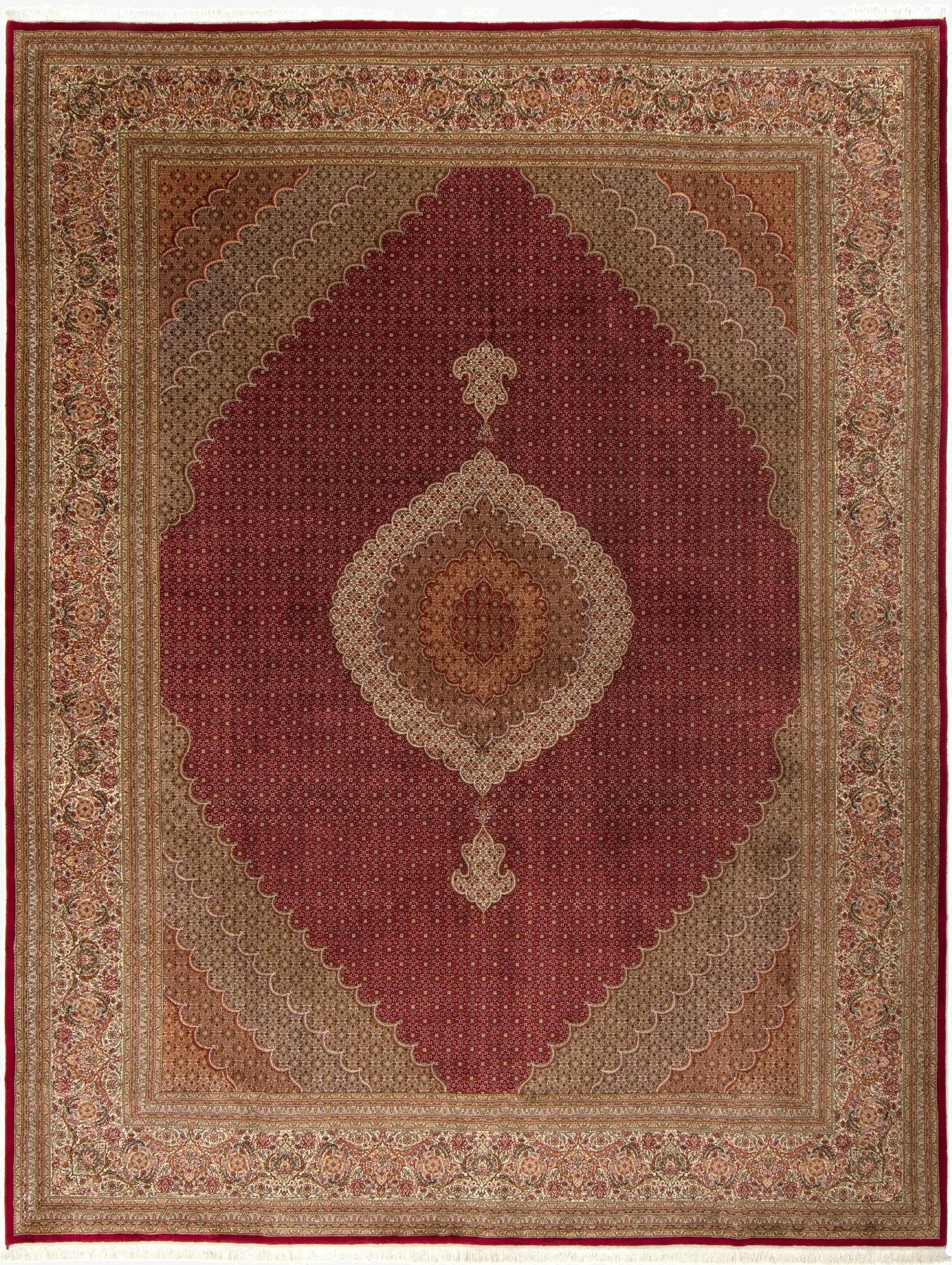  9' 11 x 13' Tabriz Mahi Rug