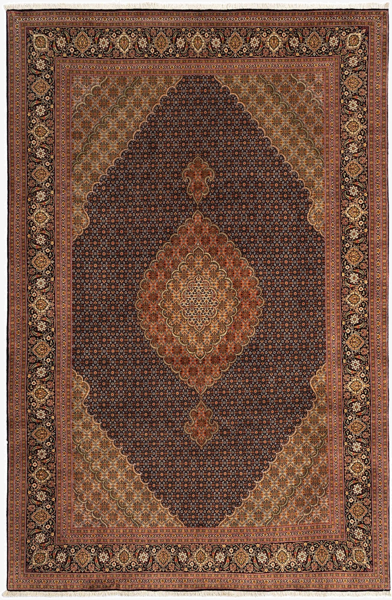  6' 7 x 10' 2 Tabriz Mahi Rug