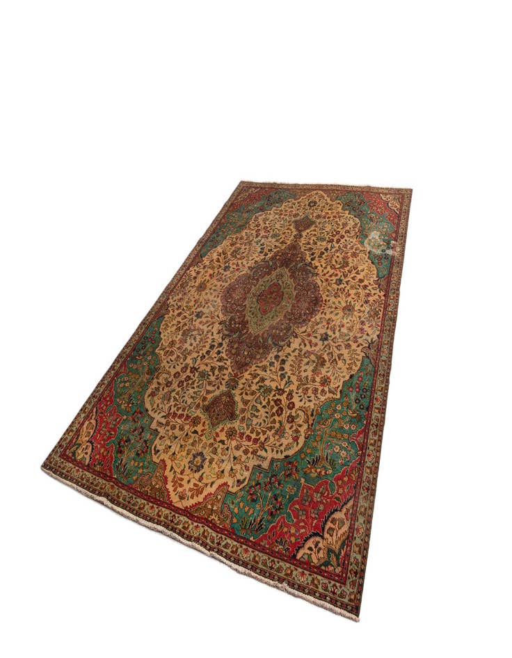 Detail image of  7' 3 x 10' 11 Tabriz Wool Rug