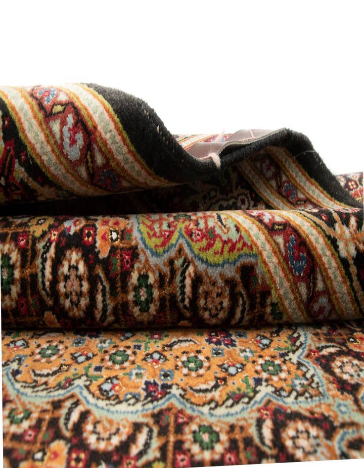 Detail image of  3' 3 x 4' 11  Hand Knotted Tabriz Persian Wool Rug