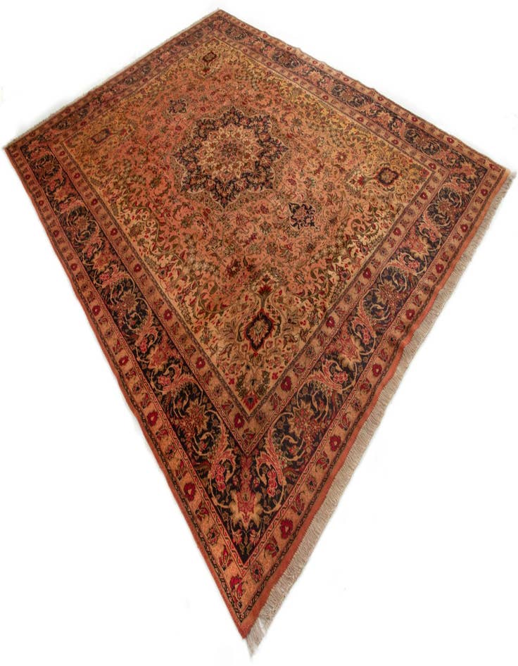 Detail image of  9' 8 x 12' 8  Hand Knotted Tabriz Persian Wool Rug