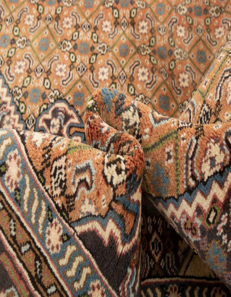 Detail image of  6' 6 x 9' 7  Hand Knotted Tabriz Persian Wool Rug