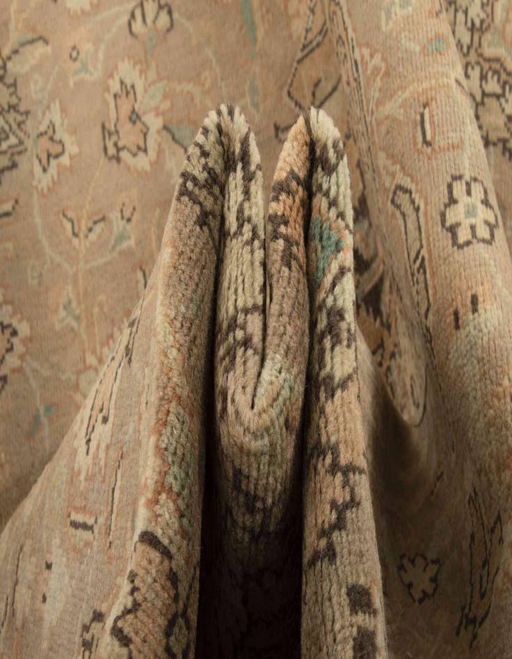 Detail image of  10' 4 x 15' 4  Hand Knotted Tabriz Persian Wool Rug