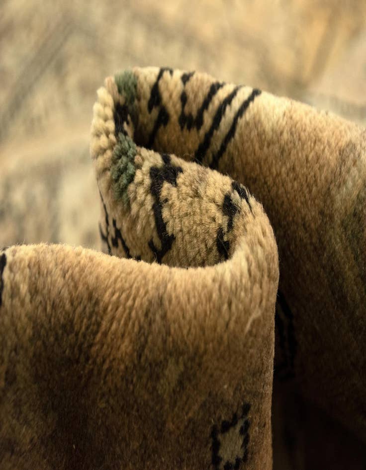 Detail image of  6' 4 x 9' 8  Hand Knotted Tabriz Persian Wool Rug