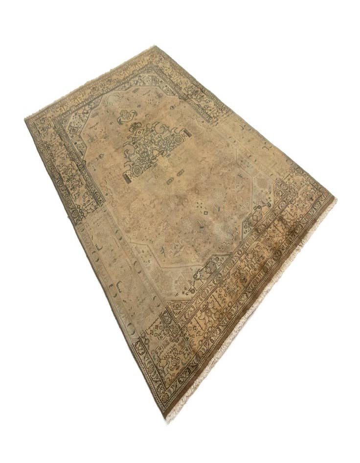 Detail image of  6' 4 x 9' 8  Hand Knotted Tabriz Persian Wool Rug