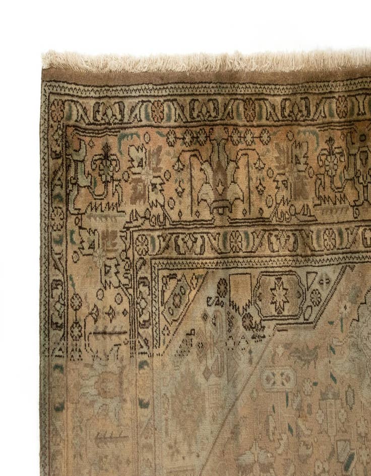 Detail image of  6' 4 x 9' 8  Hand Knotted Tabriz Persian Wool Rug